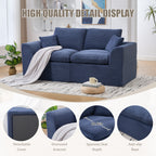 UNITED WE WIN Modular Sectional Sofa Cloud Couch,Comfy Cloud Modern Sofa,2 Seater with Cushion Covers Removable Furniture for Living Room Bedroom Apartments Dorms,No Assembly Required - Grand Goldman Shop