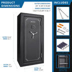11.87 CUBIC FT TALL FIREPROOF SAFE VAULT - Grand Goldman
