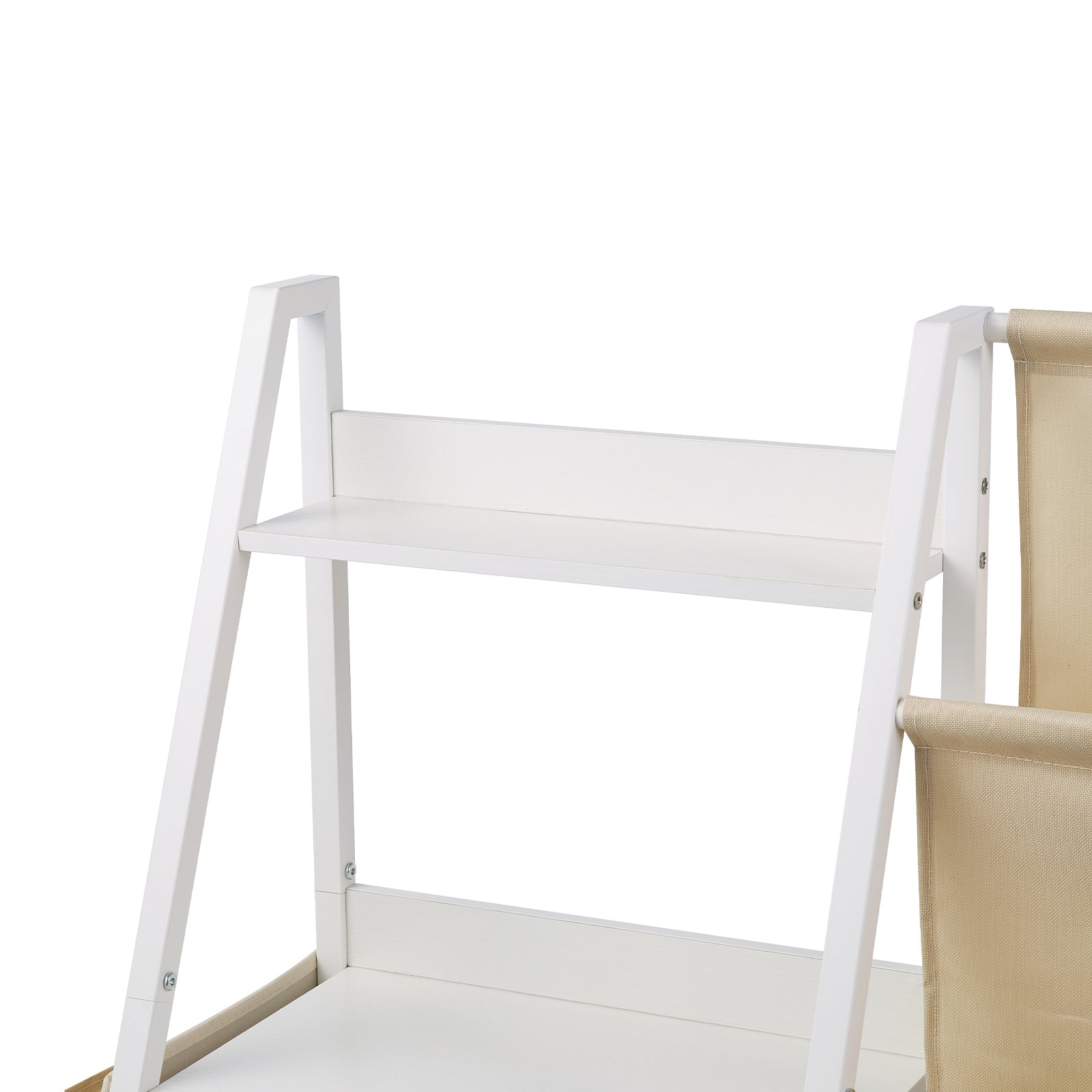 3-Tier Kids Bookshelf, Toy Storage Organizer for Toddler, Book Shelf for Kids Rooms with Sling Book Rack and Storage Bag, Kid