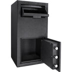 Black Steel Keypad Depository Safe with Anti-Fishing Baffles and Digital Lock, 1.72 Cu Ft | Premium Home Decor - Grand Goldma