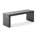 Acacia Wood Dining Bench, Black - Grand Goldman Shop