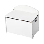 Kids Storage Bench, Wooden Toy Box Chest with Backrest, Large Storage Cabinet with Safety Hinge, Toddlers Storage Bench for P