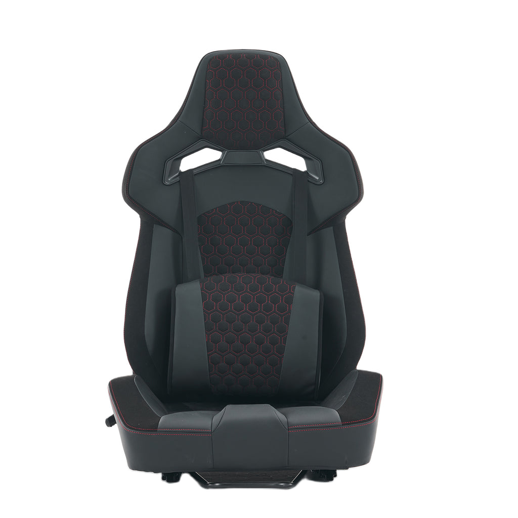 Universal PVC Bucket Style Reclinable Sport PU Leather Simulator Racing Seat with Adjustable Lock Slide | Premium Home Decor 