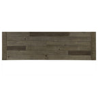 Prato Two-Tone Wood Upholstered Dining Bench, Antique Brown and Distressed Blue - Grand Goldman Shop