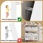 Shoe Cabinet with 2 Flip Drawers,Shoe Storage Cabinet for Entryway,Freestanding Shoe Cabinet Organizer with Open Storage,Narrow Farmhouse Shoe Rack with Metal Corner Decoration Legs,White - Grand Goldman Shop