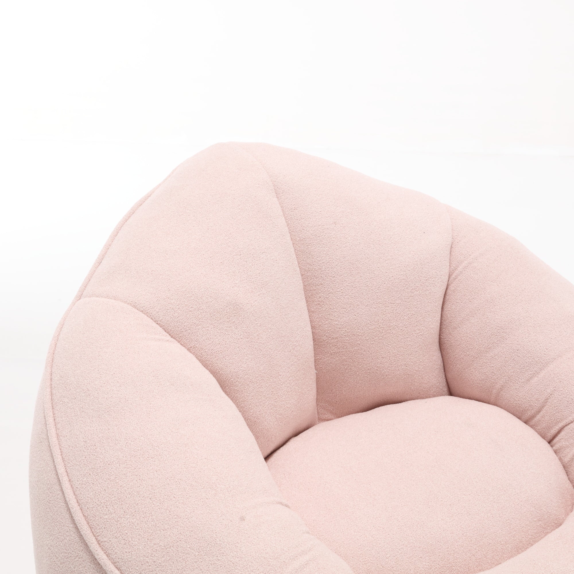 Bedding Bean Bag Sofa Chair with High-Pressure Foam and Footrest, Pink Microfiber - Grand Goldman Shop