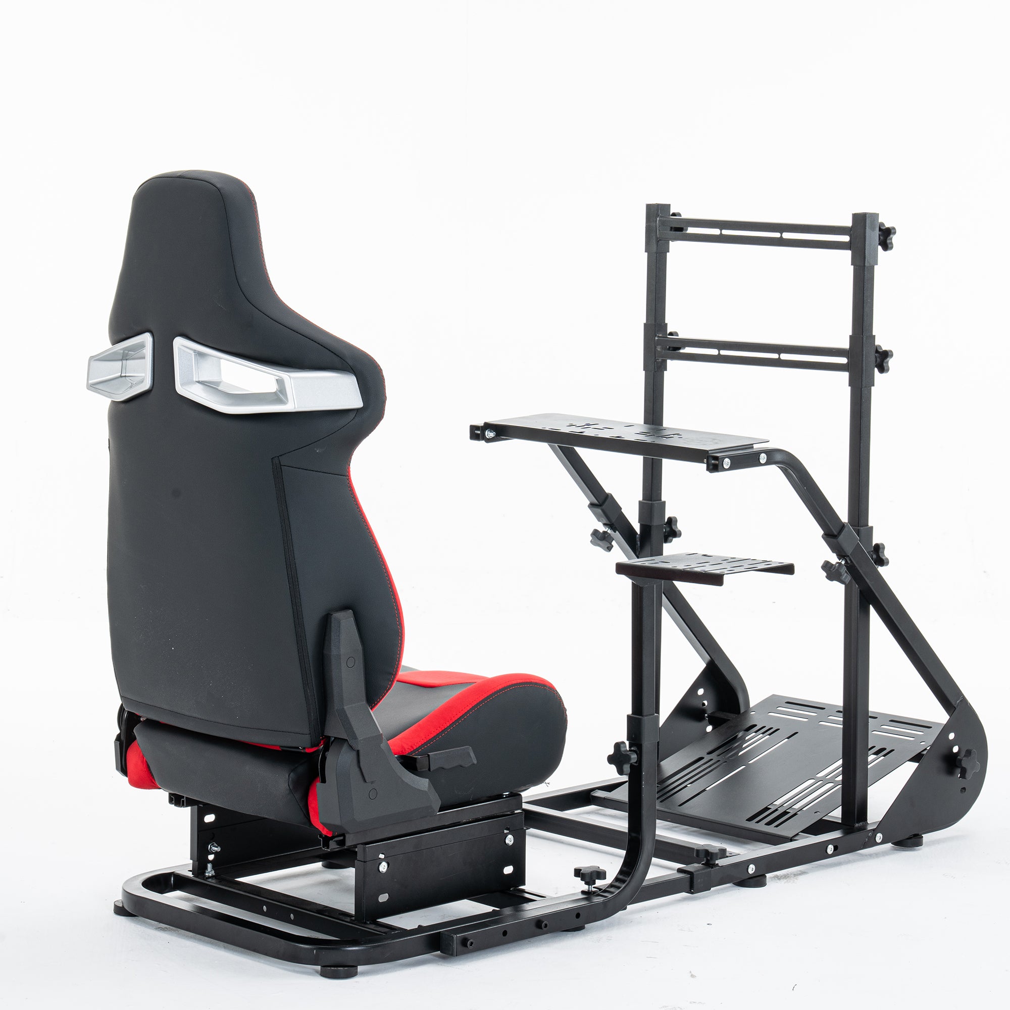 Enhanced and stable racing wheel cockpit, compatible with Fanatec, PXN, Thrustmaster, and Logitech adjustable driving simulat