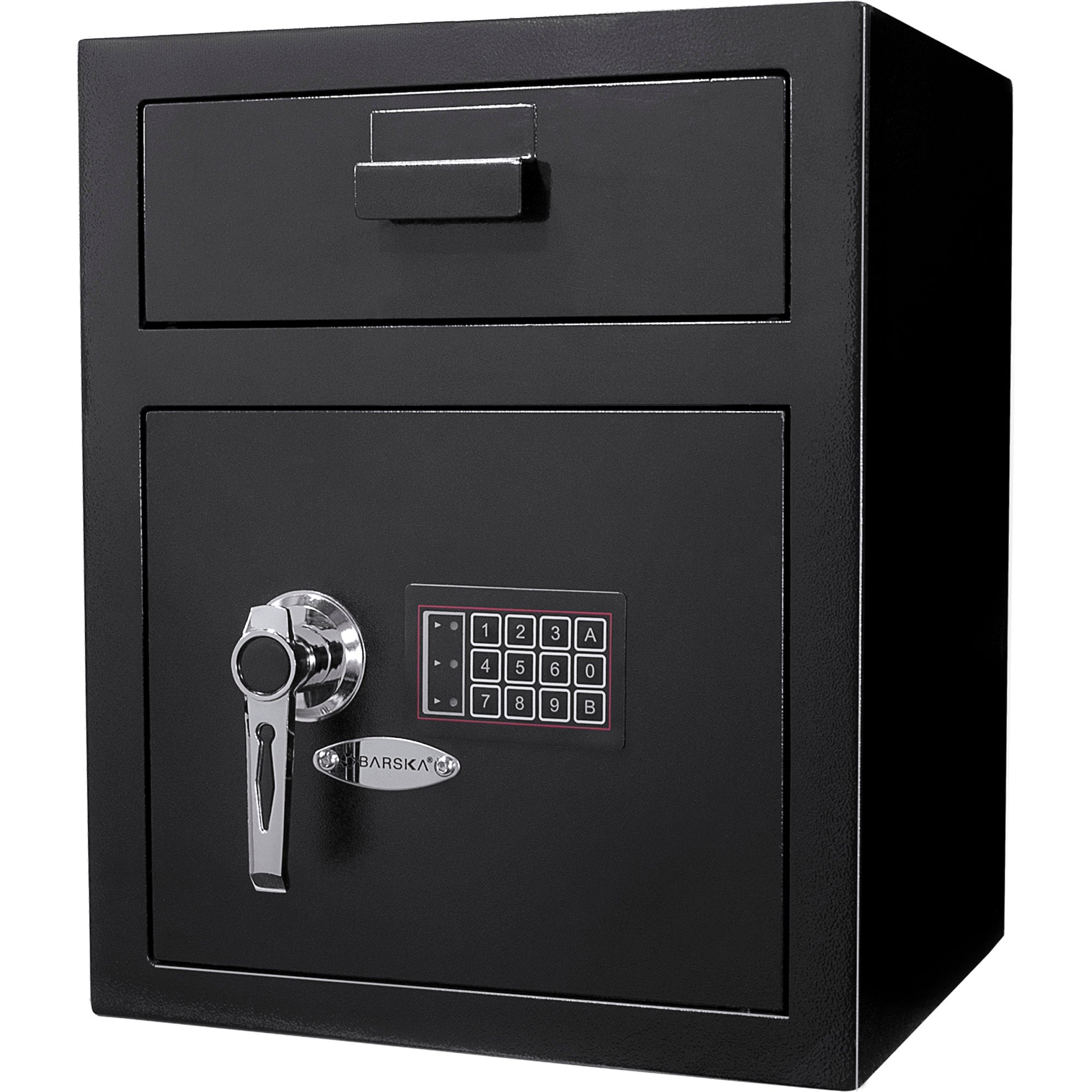 Digital Keypad Depository Safe Steel Construction Black 1.1 Cu Ft | Premium Home Decor - Grand Goldman