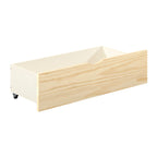 Natural Pine Finish 2pcs Storage Boxes with Caster Wheels Transitional Bedroom Furniture Under-Bed Toy Boxes - Grand Goldman Shop
