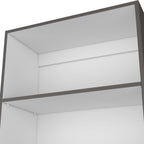 Vinton 4-Tier Bookcase with Modern Storage for Books and Decor, Matt Gray / White | Premium Home Decor - Grand Goldman