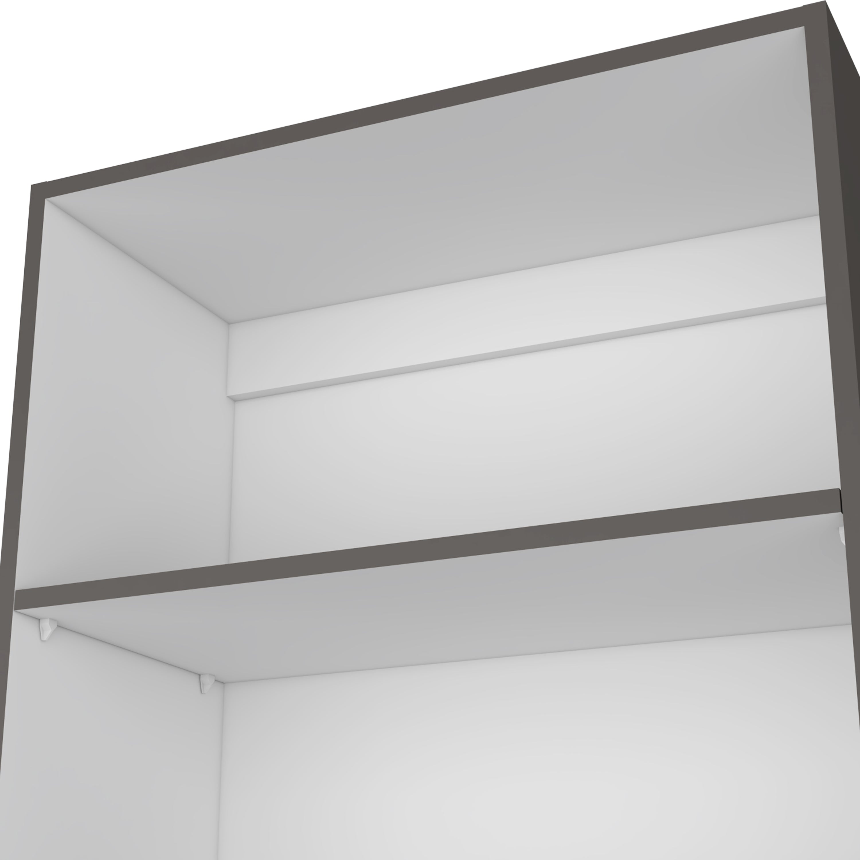 Vinton 4-Tier Bookcase with Modern Storage for Books and Decor, Matt Gray / White | Premium Home Decor - Grand Goldman
