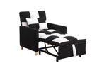 Convertible Sleeper Sofa Chair Bed, Adjustable Chair with Pillow, Multi-Functional Sleeper Chair with Soft Teddy Fabric for Living Room, Dorm, Apartment, Bedroom or Office - Grand Goldman Shop