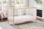 Deux Remi 3-in-1 Convertible Island Crib Natural/White - Grand Goldman