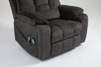 Old age electric lift chair, flat high density foam electric sofa, with heating and massage functions, can tilt to 180 degrees, 2 pocket cup holders, 2 remote controls, 4 OKIN motors - Grand Goldman Shop