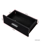 Black modern simple hair desk, multi-layer storage, large storage space - Grand Goldman Shop