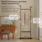 Coat Racks solid wood hanger 23.6* 11*71in Solid environmental protection easy to assemble beautiful can be placed in the bedroom/entrance/living room (Walnut) - Grand Goldman Shop