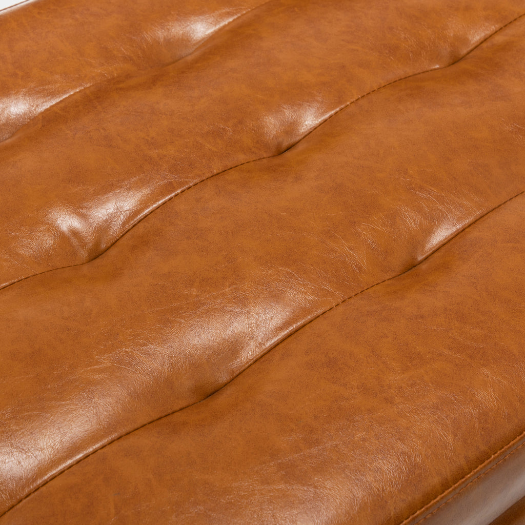 Storage Bench with Storage Bench for Bedroom End of Bed Bench Foot of Bed Bench Entryway Bench Storage Ottoman Bench 43.3' W x 17.7' Brown Leather Bench - Grand Goldman Shop