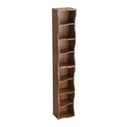 8-layer adjustable shelf ultra-thin bookshelf with a wavy border design, which is more aesthetically pleasing, is suitable for high and narrow, display and multi-functional bookshelves in home offices - Grand Goldman Shop