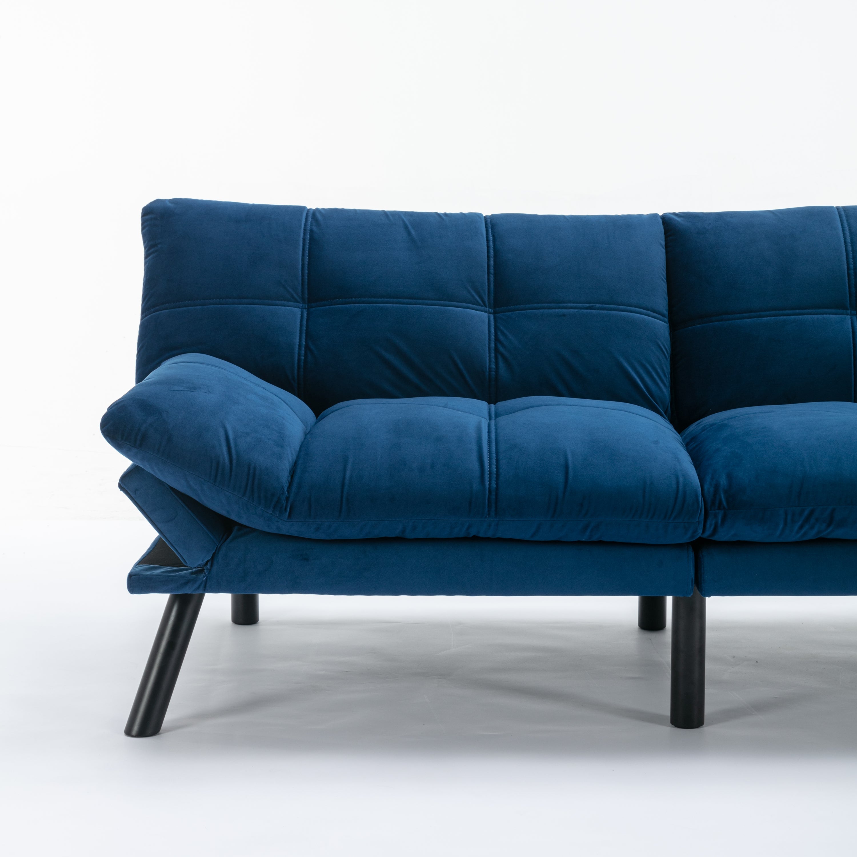 Navy Blue Convertible Folding Modern sofa Bed - Grand Goldman Shop