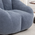 Comfy Bean Bag Chair with Memory Foam Filler – Tufted Soft Stuffed Bean Bag Sofa for Dorm, Apartment, or Living Room – Light Blue - Grand Goldman Shop