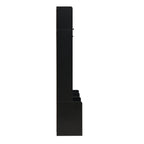 VIBE HAUS 79.1''Wide Modern Hall Tree with Shoe Storage, 4-in-1 Entryway Bench with 8 Cubbies, 7 Coat Hooks & Adjustable Shelf for Hallway, living room, Black - Grand Goldman Shop
