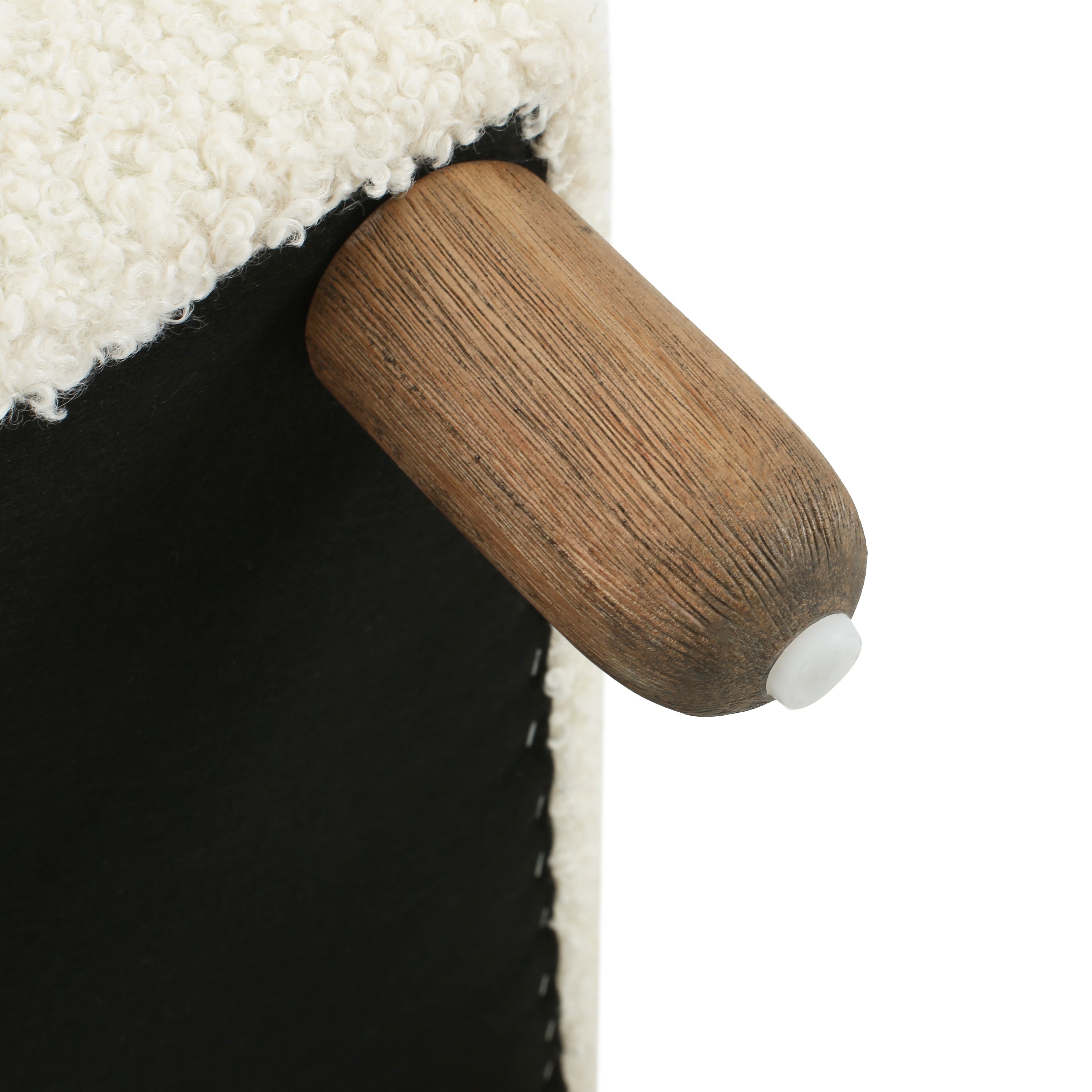 Comfortable Ottoman, White - Grand Goldman Shop