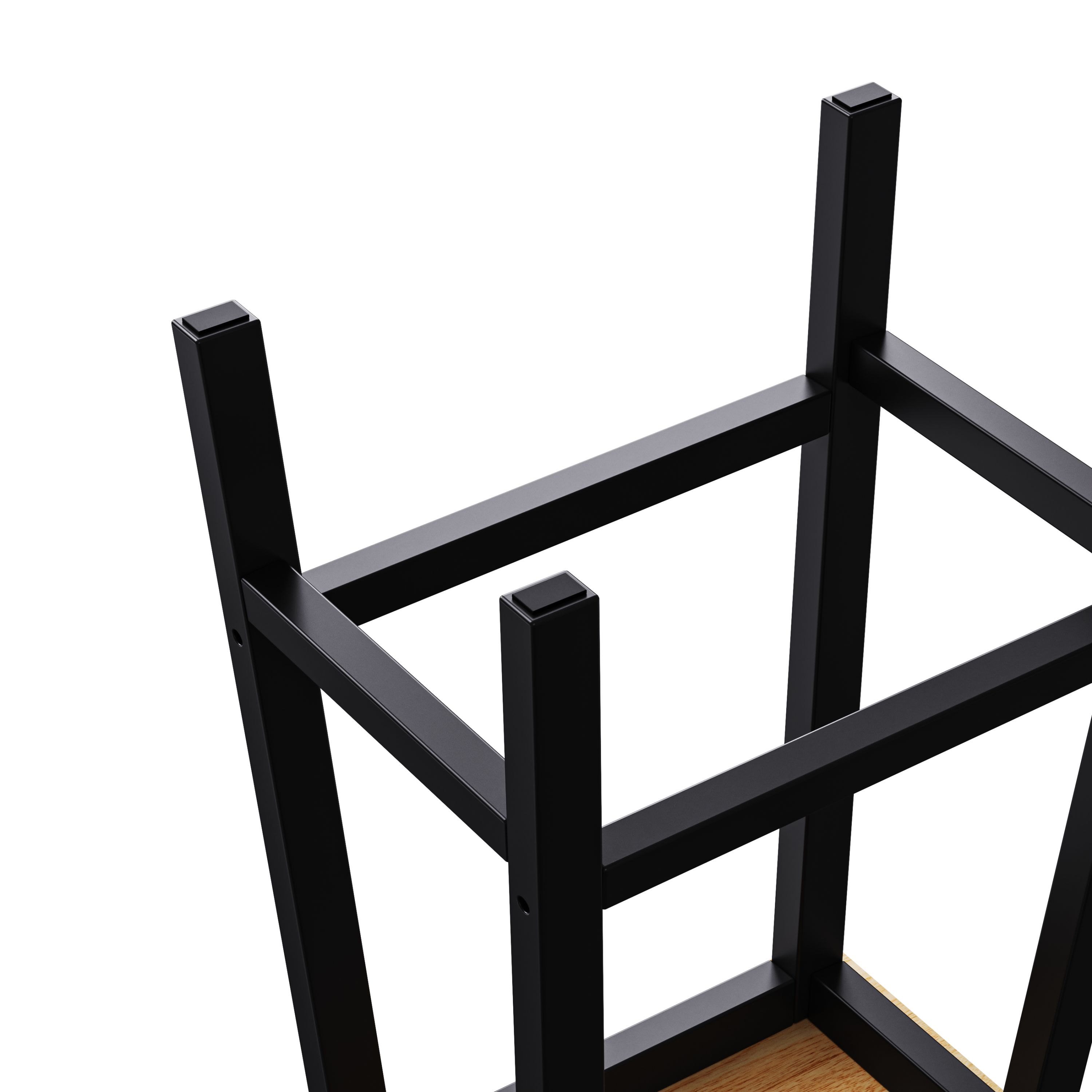 K&K 53inch Large Kitchen Island with 2 Bar Stools, Power Outlet,Door Internal Storage Rack, Kitchen Storage Cart on 5 Wheels with Drop Leaf, 5 Open Side Racks, 3 Drawers,Black (Three Packages) - Grand Goldman Shop