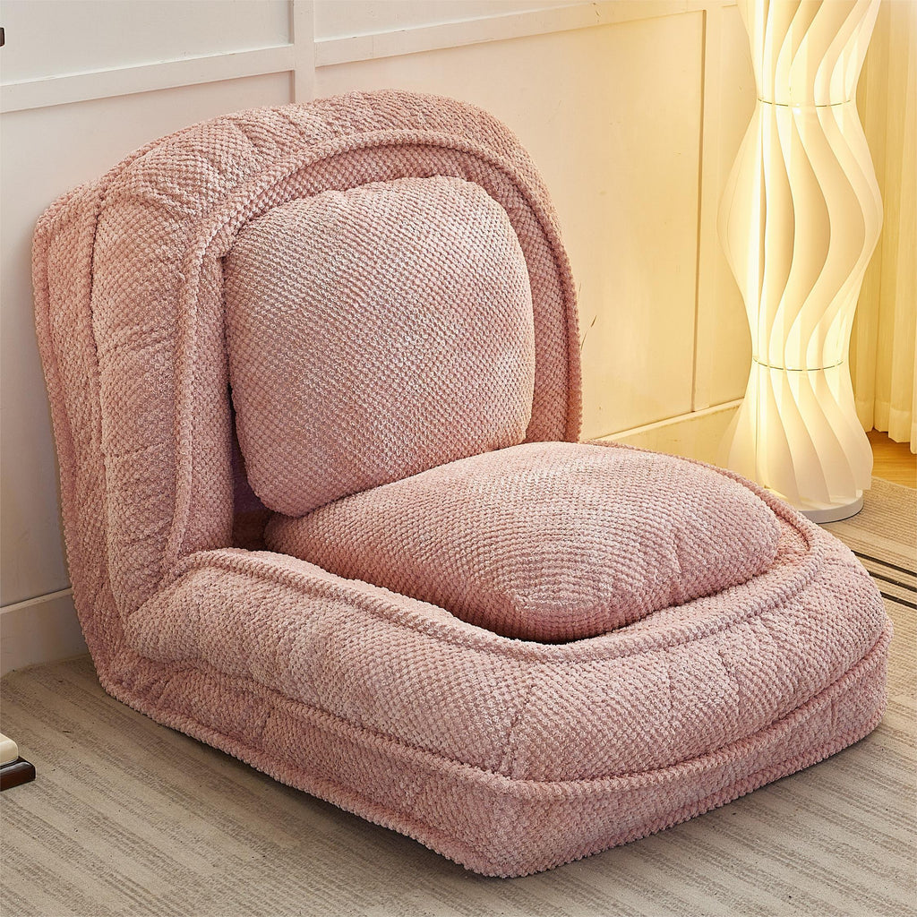 [VIDEO provided] Human Dog Bed ,Lazy Sofa Couch ,5 Adjustable Position,sit,sleep,fold,suit to put in bedroom, living room ,Space Saving Design,Pink - Grand Goldman Shop