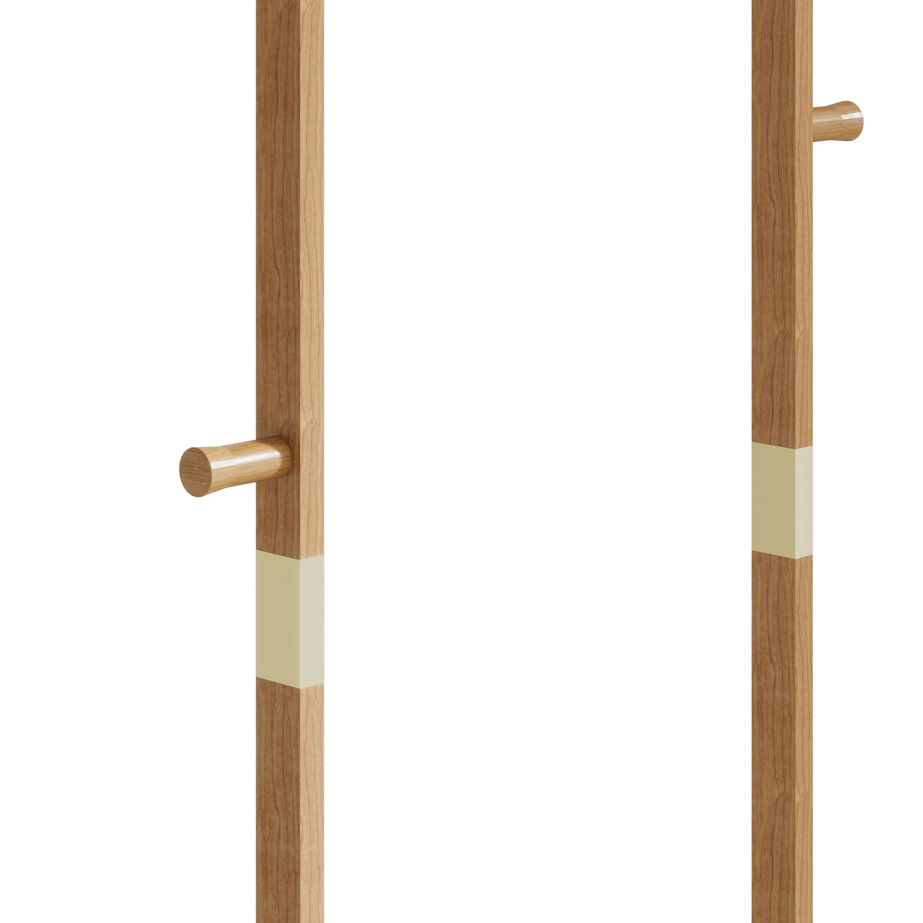 Solid wood hanger set 23.6*11*71 inches. This product is made of eco-friendly material, easy to assemble, elegant and stylish. It can be placed in the bedroom/entrance/living room (inatural ) - Grand Goldman Shop
