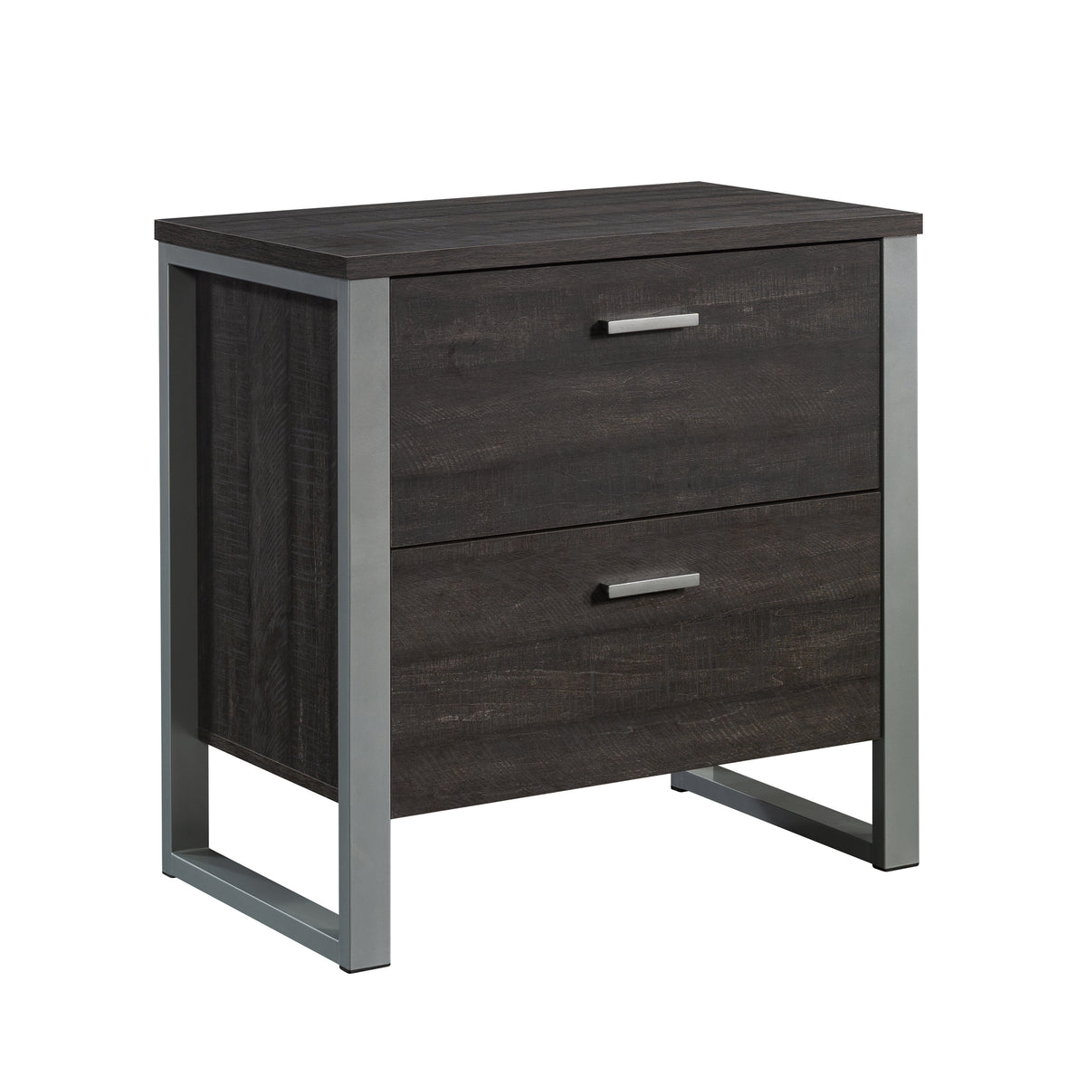 Lateral File with Two Drawers, Dark Brown finish - Grand Goldman
