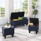 [VIDEO] Large Storage Ottoman Bench Set, 3 in 1 Combination Ottoman, Tufted Ottoman Linen Bench for Living Room, Entryway, Hallway, Bedroom Support 250lbs - Grand Goldman Shop