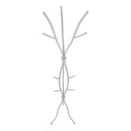 Coat Rack, Hall Tree, Free Standing, 11 Hooks, Entryway, 74'h, Bedroom, Grey Metal, Contemporary, Modern - Grand Goldman Shop