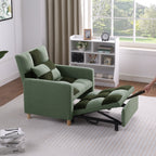 Convertible Sleeper Sofa Chair Bed, Adjustable Chair with Pillow, Multi-Functional Sleeper Chair with Soft Teddy Fabric for Living Room, Dorm, Apartment, Bedroom or Office - Grand Goldman Shop