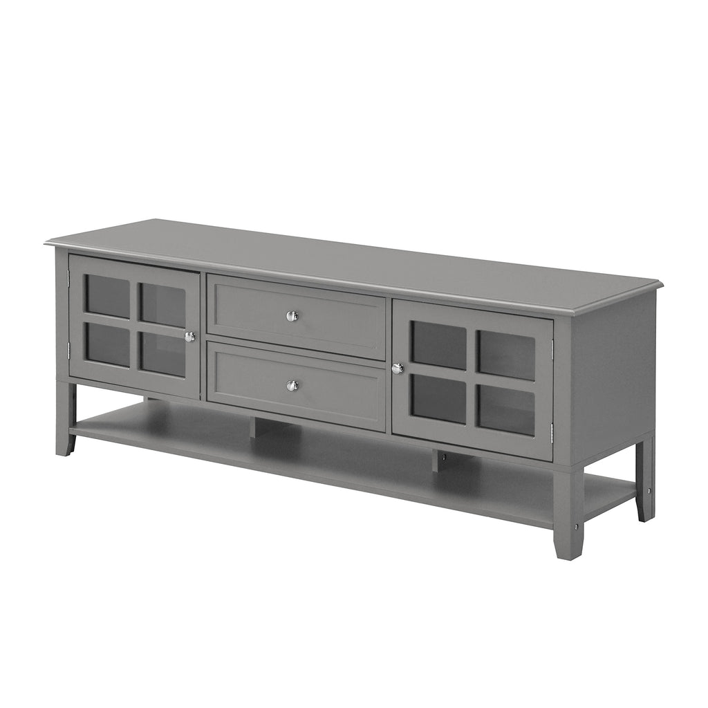 TV Stand for TVs up to 60'', Entertainment Center with Multifunctional Storage Space, TV Cabinet with Modern Design, Media Console for Living Room, Bedroom - Grand Goldman Shop