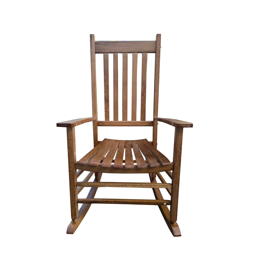 BALCONY PORCH Adult Rocking Chair Brown Solid Wood - Grand Goldman Shop