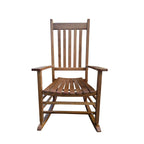BALCONY PORCH Adult Rocking Chair Brown Solid Wood - Grand Goldman Shop