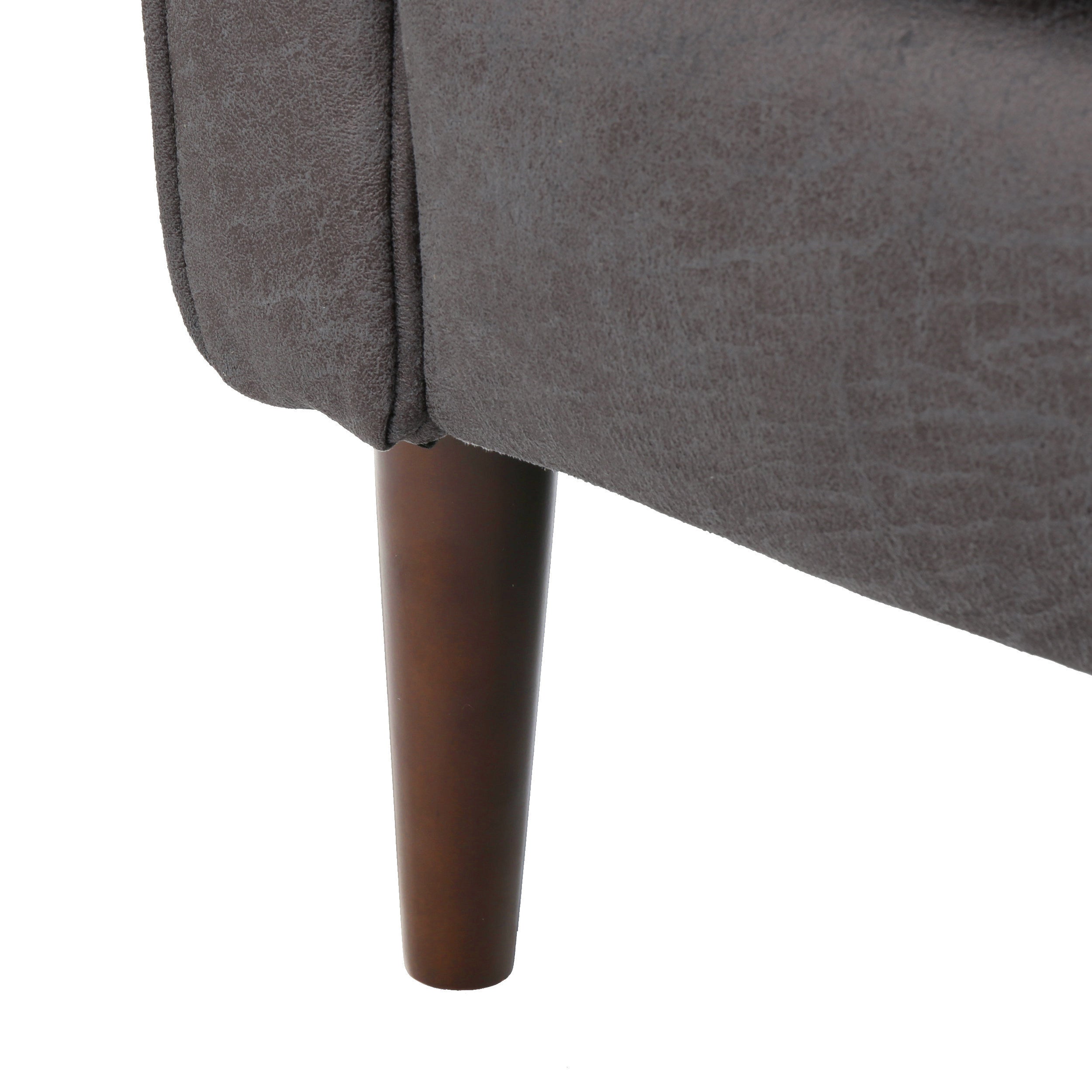 Macedonia Mid-Century Modern Button Tufted Fabric Recliner - Grand Goldman Shop