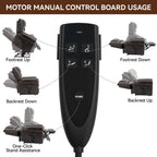 Power Lift Recliner Chair Heat Massage Dual Motor Infinite Position Up to 350 LBS, Genuine Leather, Heavy Duty Motion Mechanism with USB Ports, Brown - Grand Goldman Shop