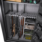 SecureGuard Tall Fireproof Safe Vault with Advanced Locking, Black Steel, 19.97 Cubic Ft - Grand Goldman