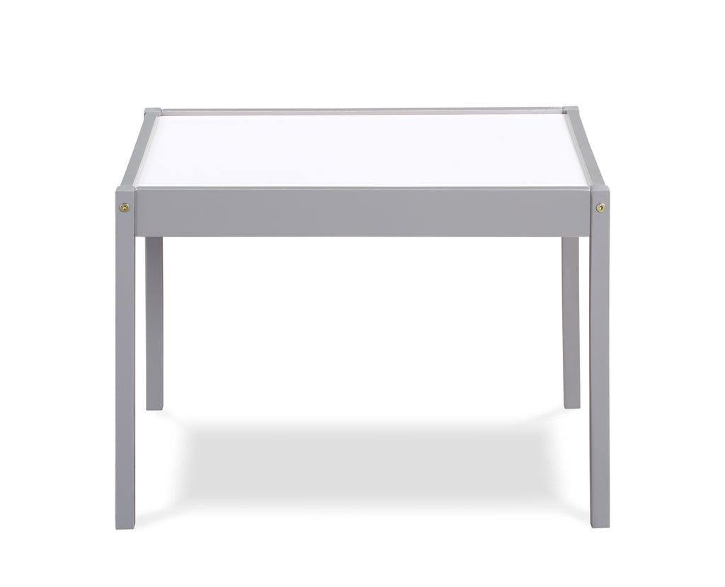 Gibson 3-Piece Dry Erase Kids Table & Two Chair Set, Gray - Grand Goldman
