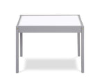 Gibson 3-Piece Dry Erase Kids Table & Two Chair Set, Gray - Grand Goldman
