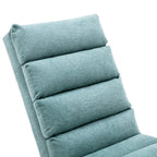 Ergonomic Electric Massage Chaise Lounge with Remote Control, Teal Linen Upholstery, 5 Modes for Relaxation - Grand Goldman Shop