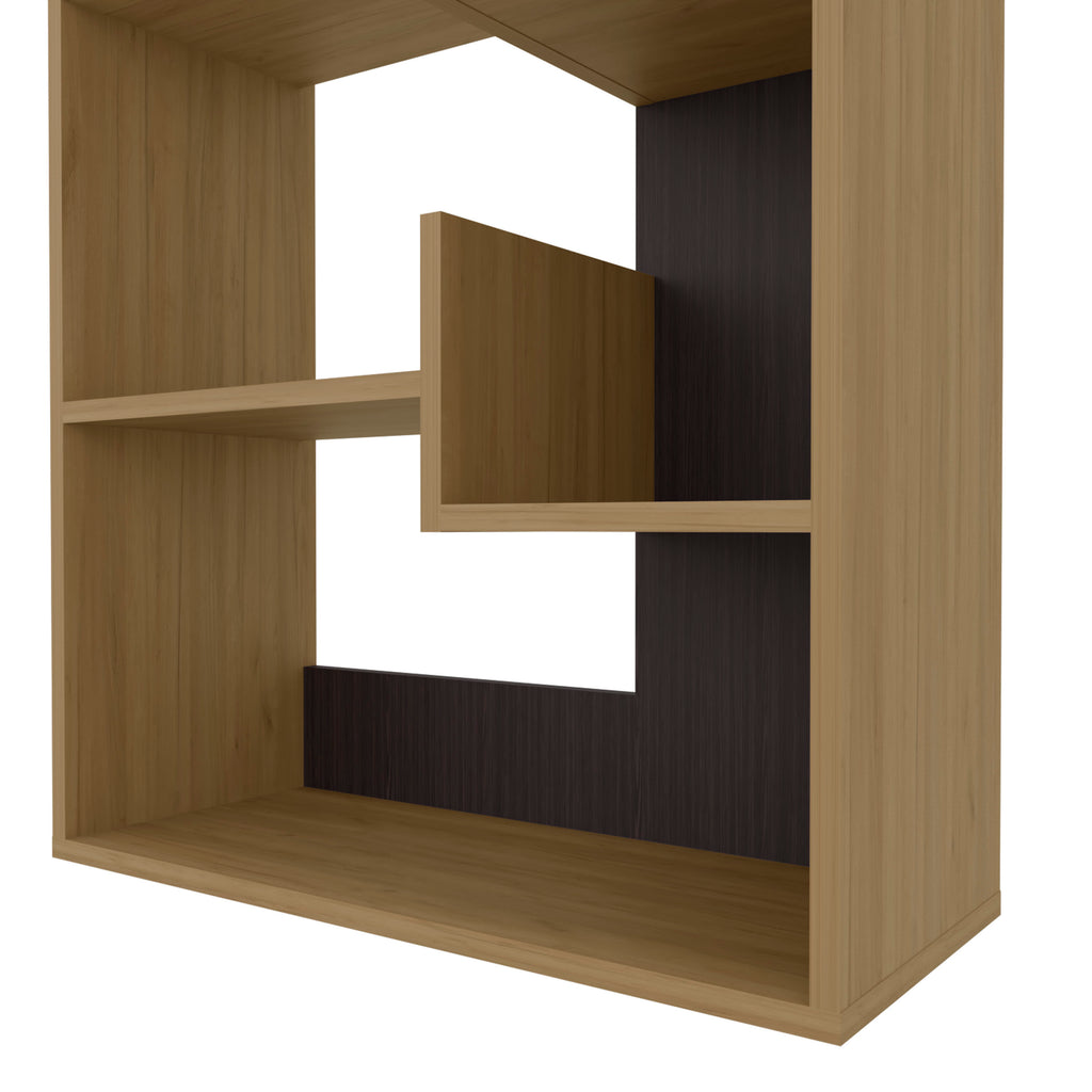 FM FURNITURE Perry Bookcase in Melamine with Open Storage | Premium Home Decor - Grand Goldman