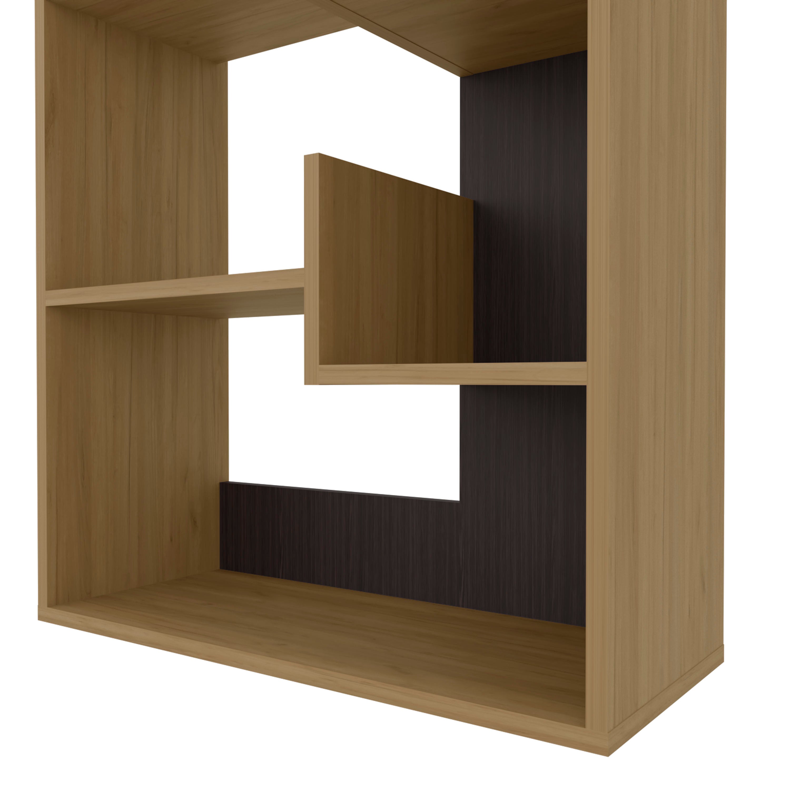 FM FURNITURE Perry Bookcase in Melamine with Open Storage | Premium Home Decor - Grand Goldman