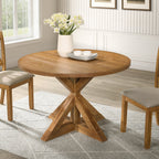 Windvale Cross-Buck Base Dining Table - Grand Goldman Shop
