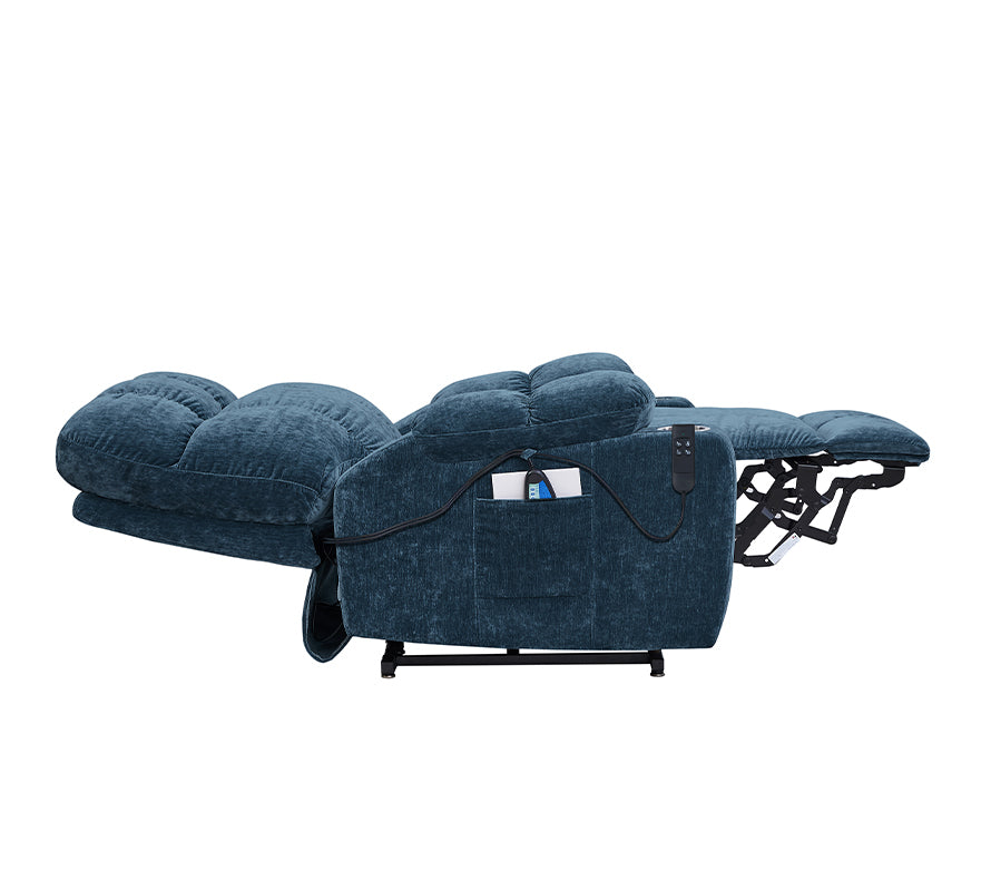 Liyasi Dual OKIN Motor Power Lift Recliner Chair  for Elderly Infinite Position Lay Flat 180° Recliner with Heat Massage - Grand Goldman Shop