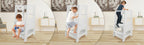 ECOMEX Toddler Standing Tower for Kitchen, Step Stool for Kid's Adjustable Height Learning Stool, Removable Anti-Drop Safety 