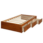 Orisfur. Twin Size Platform Storage Bed with 3 Drawers - Grand Goldman Shop