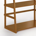 Stylish Acadian - Ladder Shelf Bookcase - Light Golden Brown - Available at Grand Goldman