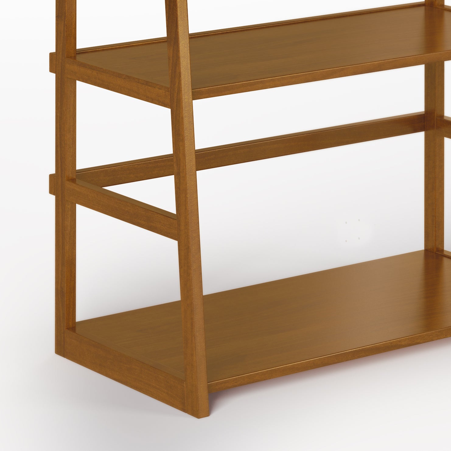 Stylish Acadian - Ladder Shelf Bookcase - Light Golden Brown - Available at Grand Goldman